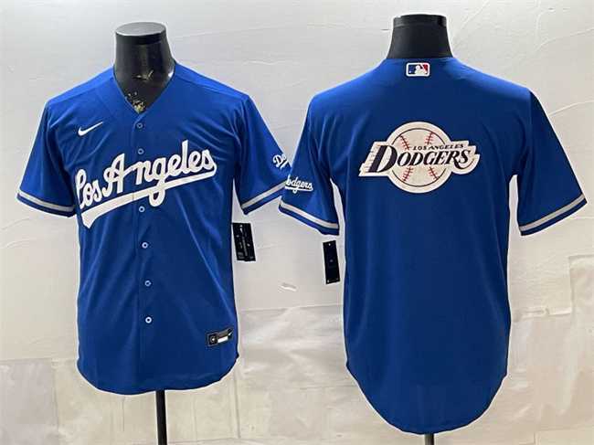 Men%27s Los Angeles Dodgers Team Big Logo Royal Alternate Stadium Stitched Jerseys Dzhi->los angeles dodgers->MLB Jersey