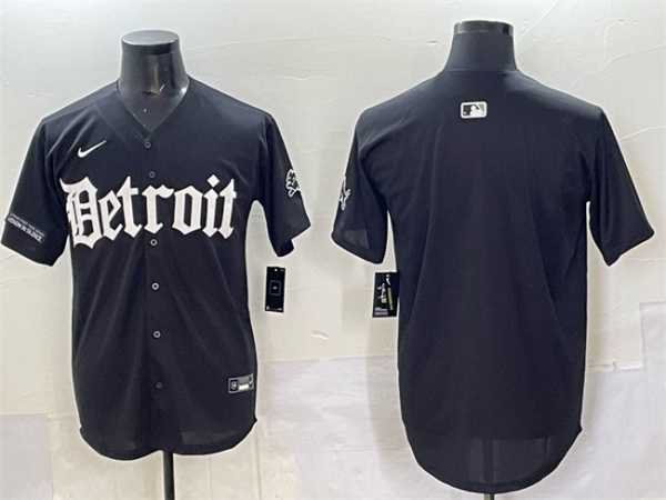 Men%27s Detroit Lions Blank Black %27Motor Gothic Edition%27 Vapor Premier Limited Stitched Baseball Jersey->detroit lions->NFL Jersey