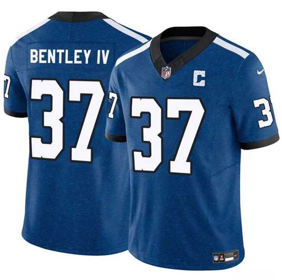 Men%27s Indianapolis Colts #37 Ulysses Bentley IV Blue 2025 F.U.S.E. Throwback Vapor Limited Stitched Jersey Dzhi->las vegas raiders->NFL Jersey
