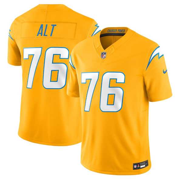 Men%27s Los Angeles Chargers #76 Joe Alt Gold 2025 F.U.S.E. Alternate Vapor Limited Stitched Jersey->los angeles rams->NFL Jersey