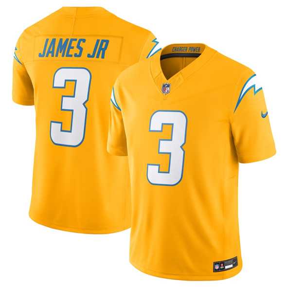Men%27s Los Angeles Chargers #3 Derwin James Jr. Gold 2025 F.U.S.E. Alternate Vapor Limited Stitched Jersey->los angeles chargers->NFL Jersey