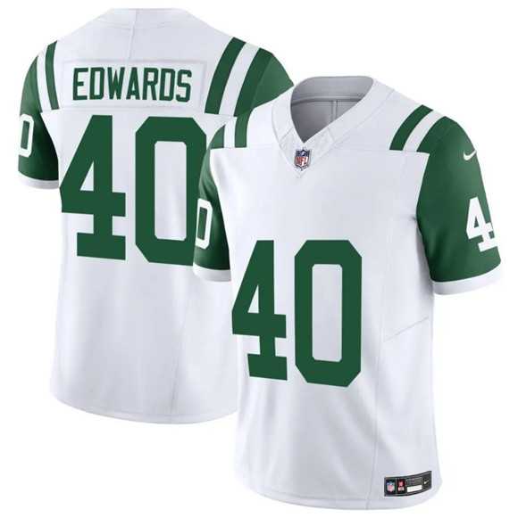 Men%27s New York Jets #40 Donovan Edwards White 2025 F.U.S.E. Classic Alternate Vapor Untouchable Limited Stitched Jersey Dzhi->pittsburgh steelers->NFL Jersey