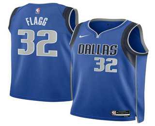 Men%27s Dallas Mavericks #32 Cooper Flagg Blue Sponsor Swingman Stitched Jersey Dzhi->dallas mavericks->NBA Jersey