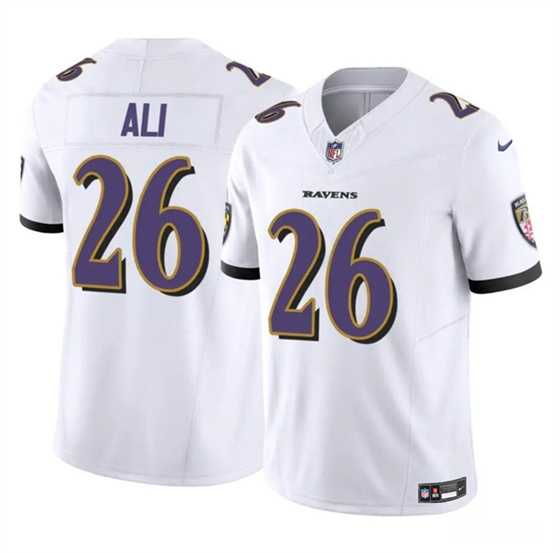 Men & Women & Youth Baltimore Ravens #26 Rasheen Ali White 2025 F.U.S.E. Vapor Limited Jersey->st.louis cardinals->MLB Jersey