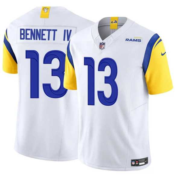Men & Women & Youth Los Angeles Rams #13 Stetson Bennett IV White 2024 F.U.S.E. Vapor Untouchable Stitched Jersey->las vegas raiders->NFL Jersey