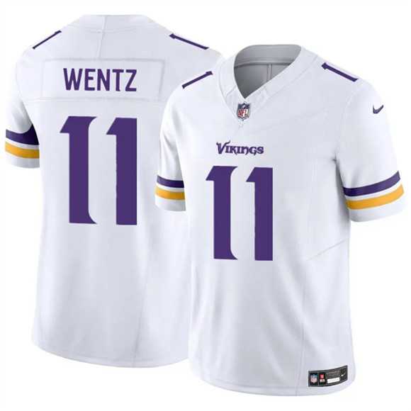 Men & Women & Youth Minnesota Vikings #11 Carson Wentz White 2025 F.U.S.E. Vapor Untouchable Limited Stitched Jersey->los angeles rams->NFL Jersey