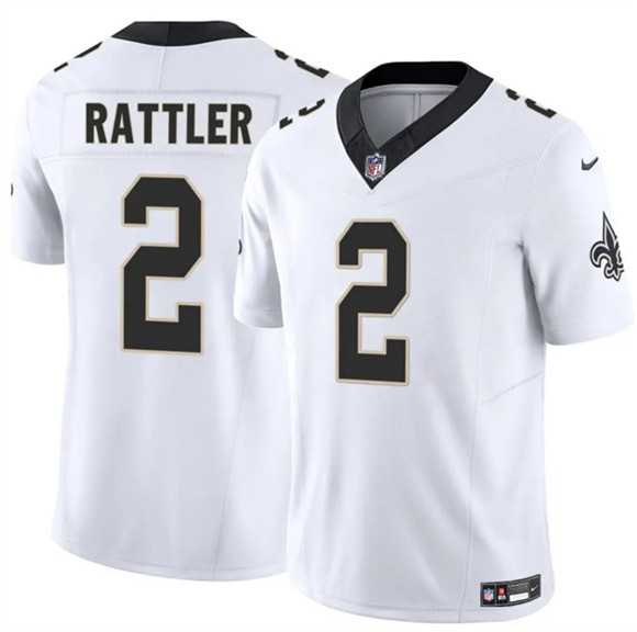 Men & Women & Youth New Orleans Saints #2 Spencer Rattler White 2025 F.U.S.E Vapor Limited Stitched Jersey->minnesota vikings->NFL Jersey