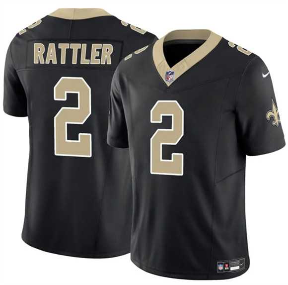 Men & Women & Youth New Orleans Saints #2 Spencer Rattler Black 2025 F.U.S.E Vapor Limited Stitched Jersey->minnesota vikings->NFL Jersey
