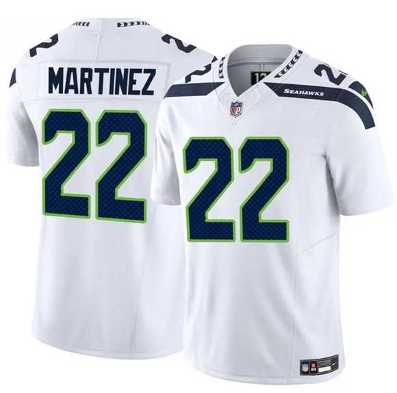 Men & Women & Youth Seattle Seahawks #22 Damien Martinez White 2025 F.U.S.E. Vapor Untouchable Limited Stitched Jersey->seattle seahawks->NFL Jersey