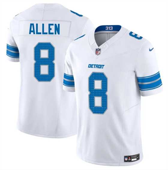 Men & Women & Youth Detroit Lions #8 Kyle Allen White 2025 F.U.S.E. Vapor Limited Stitched Jersey->detroit lions->NFL Jersey