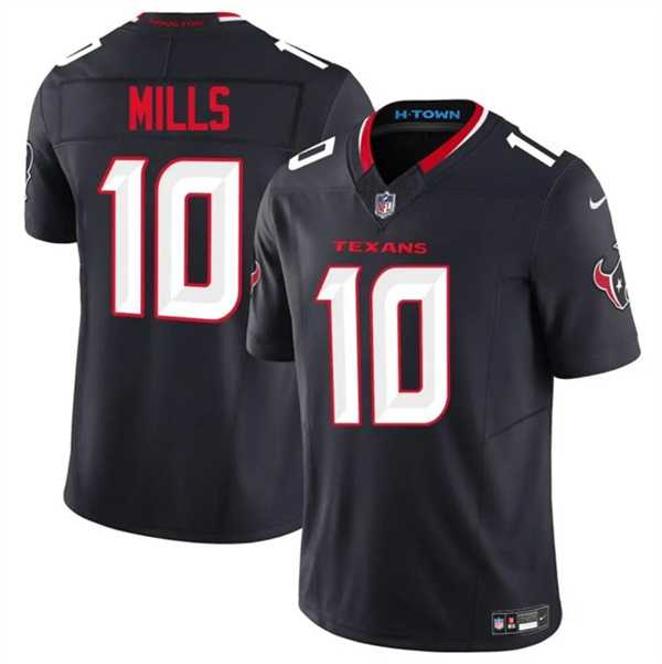 Men & Women & Youth Houston Texans #10 Davis Mills Navy 2025 F.U.S.E. Vapor Limited Stitched Jersey->green bay packers->NFL Jersey