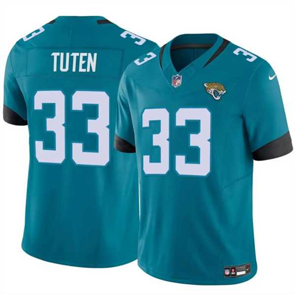 Men & Women & Youth Jacksonville Jaguars #33 Bhayshul Tuten Teal 2024 Vapor Untouchable Limited Stitched Jersey->houston texans->NFL Jersey