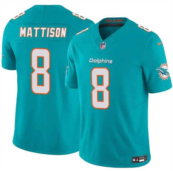 Men & Women & Youth Miami Dolphins #8 Alexander Mattison Aqua 2025 F.U.S.E. Vapor Limited Stitched Jersey->jacksonville jaguars->NFL Jersey