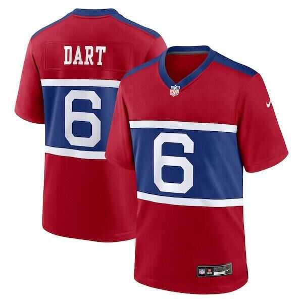 Men & Women & Youth New York Giants #6 Jaxson Dart Century Red Alternate Vapor Limited Stitched Jersey->new england patriots->NFL Jersey