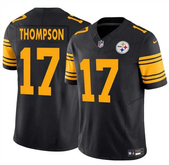 Men & Women & Youth Pittsburgh Steelers #17 Skylar Thompson Black 2025 F.U.S.E. Color Rush Vapor Limited Stitched Jersey->new york giants->NFL Jersey