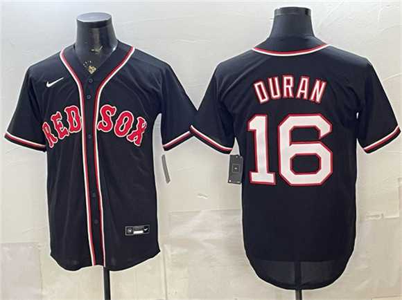 Mens Boston Red Sox #16 Jarren Duran 2026 Fashion Replica Black Out Stitched Jersey->boston red sox->MLB Jersey