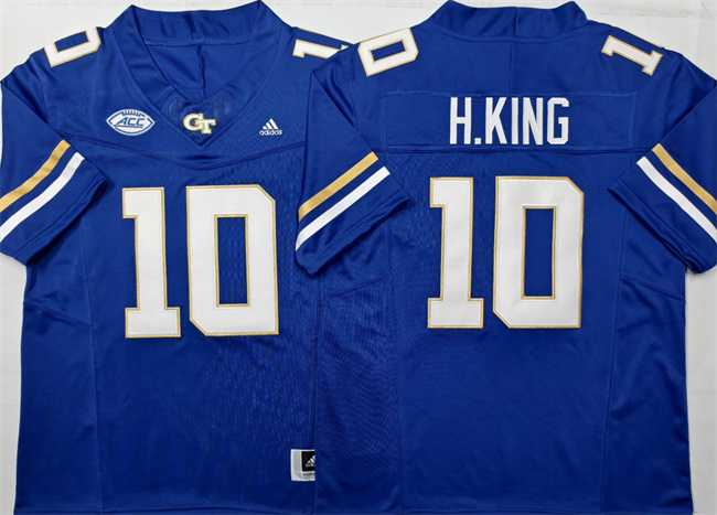 Men%27s Georgia Tech Yellow Jackets #10 Haynes King Royal F.U.S.E. Limited Stitched Jersey->indiana hoosiers->NCAA Jersey