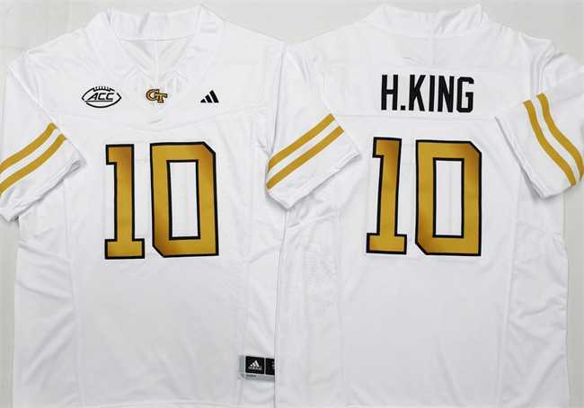 Men%27s Georgia Tech Yellow Jackets #10 Haynes King White F.U.S.E. Limited Stitched Jersey->indiana hoosiers->NCAA Jersey