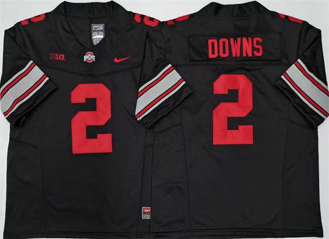 Men%27s Ohio State Buckeyes #2 Caleb Downs Black F.U.S.E. Limited Stitched Jersey->michigan state spartans->NCAA Jersey