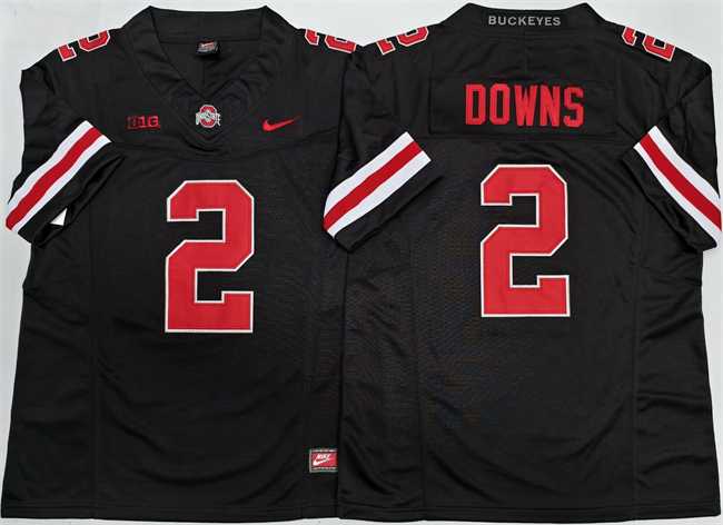 Men%27s Ohio State Buckeyes #2 Caleb Downs Black 2025 F.U.S.E. Limited Stitched Jersey->michigan state spartans->NCAA Jersey