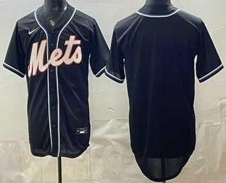 Men%27s New York Mets Blank 2026 Black Fashion Cool Base Jersey->new york yankees->MLB Jersey
