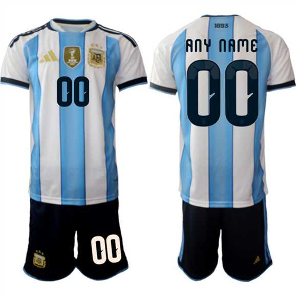 Men%27s Argentina Custom White Blue 2025-26 Home Soccer Jersey Suit->olympics usa jerseys->NHL Jersey