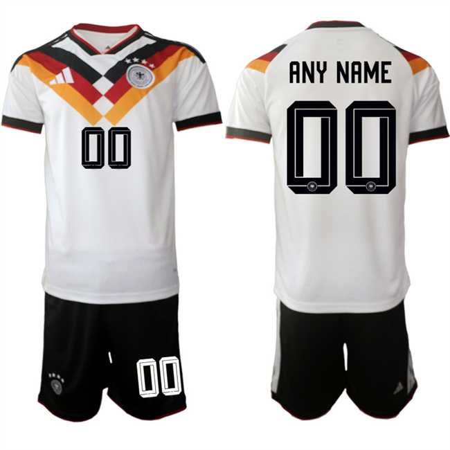 Men%27s Germany Custom White 2025-26 Home Soccer Jersey Suit->->Custom Jersey