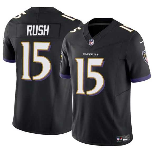 Men & Women & Youth Baltimore Ravens #15 Cooper Rush Black 2025 F.U.S.E Vapor Limited Jersey->new york jets->NFL Jersey