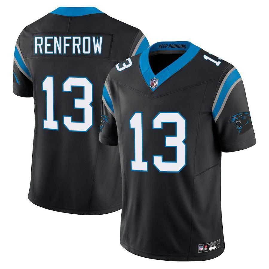 Men & Women & Youth Carolina Panthers #13 Hunter Renfrow Black Limited Stitched Jersey->baltimore ravens->NFL Jersey