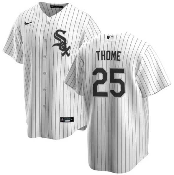 Men%27s Chicago White Sox #25 Jim Thome White Cool Base Stitched Jersey Dzhi->chicago cubs->MLB Jersey