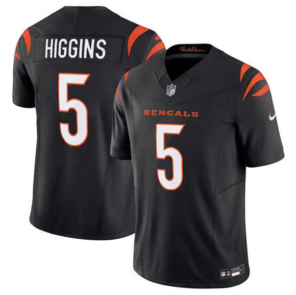 Men & Women & Youth Cincinnati Bengals #5 Tee Higgins Black F.U.S.E. Vapor Untouchable Limited Stitched Jersey->carolina panthers->NFL Jersey