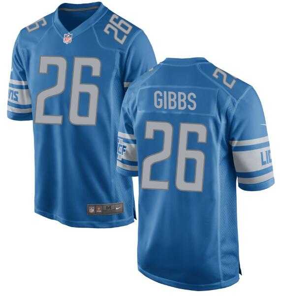 Men & Women & Youth Detroit Lions Jahmyr Gibbs #26 Nike Blue Official NFL Game Jersey->denver broncos->NFL Jersey