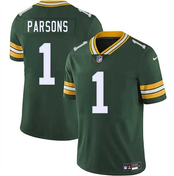 Men & Women & Youth Green Bay Packers #1 Micah Parsons Green 2025 Vapor Untouchable Limited Stitched Jersey->green bay packers->NFL Jersey