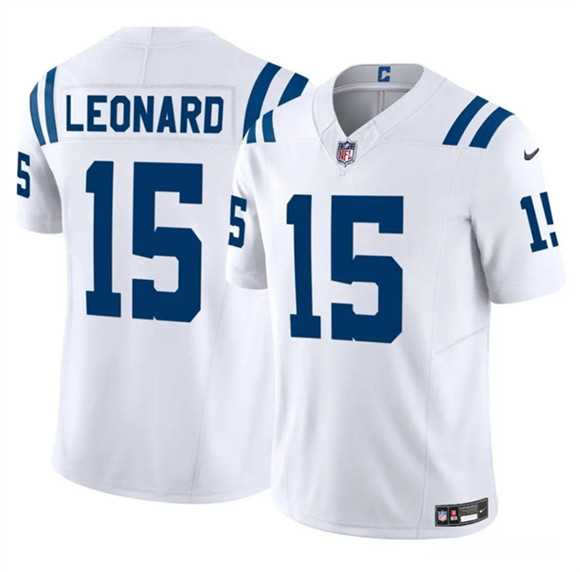 Men & Women & Youth Indianapolis Colts #15 Riley Leonard White 2025 F.U.S.E. Vapor Limited Stitched Jersey->green bay packers->NFL Jersey