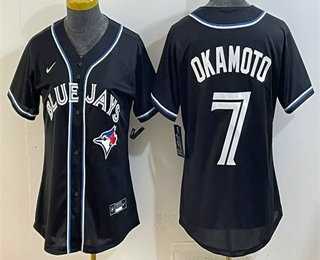 Youth Toronto Blue Jays #7 Kazuma Okamoto 2026 Black Fashion Cool Base Jersey->mlb youth jerseys->MLB Jersey
