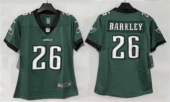 Women%27s Philadelphia Eagles #26 Saquon Barkley Green New Vapor Untouchable Limited Stitched Jersey->philadelphia eagles->NFL Jersey