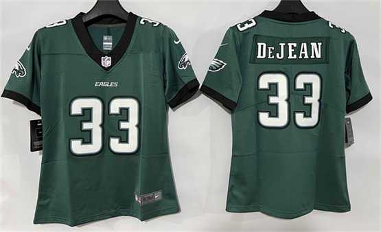 Women%27s Philadelphia Eagles #33 Cooper DeJean Green New Vapor Untouchable Limited Stitched Jersey->philadelphia eagles->NFL Jersey