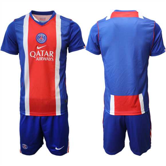 Men%27s Paris Saint-Germain Custom 2026 Red White Soccer Jersey Suit->los angeles dodgers->MLB Jersey