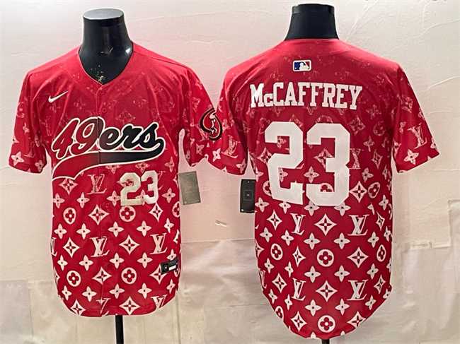 Men%27s San Francisco 49ers #23 Christian McCaffrey Red Limited Stitched Baseball Jersey->pittsburgh steelers->NFL Jersey