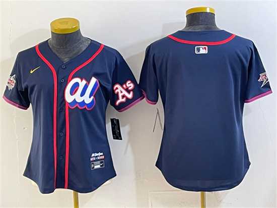 Youth American League Oakland Athletics Blank Navy 2025 All-Star Edition Limited Stitched Jersey->2025 mlb all-star->MLB Jersey