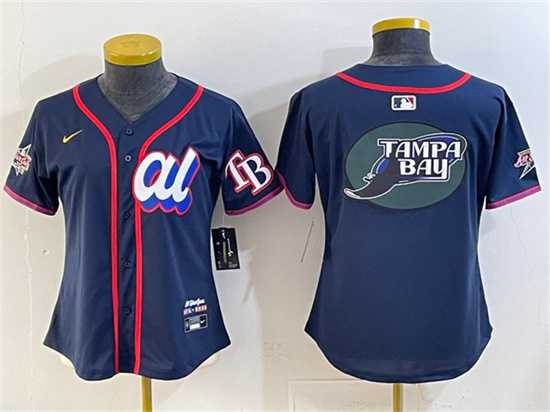 Youth American League Tampa Bay Rays Team Big Logo Navy 2025 All-Star Edition Limited Stitched Jersey->2025 mlb all-star->MLB Jersey