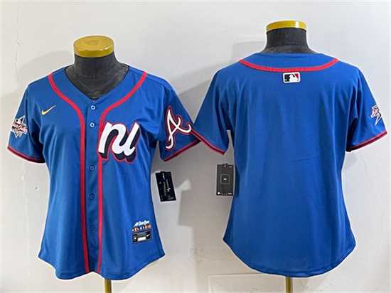Youth National League Atlanta Braves Blank Blue 2025 All-Star Edition Limited Stitched Jersey->2025 mlb all-star->MLB Jersey