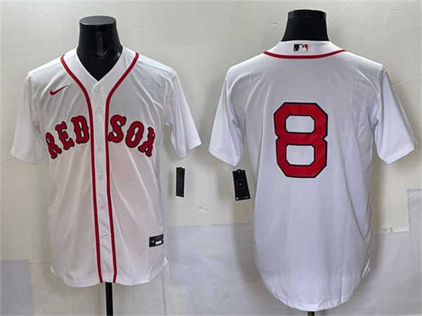 Men%27s Boston Red Sox #8 Carl Yastrzemski White Cool Base Stitched Jersey->atlanta braves->MLB Jersey