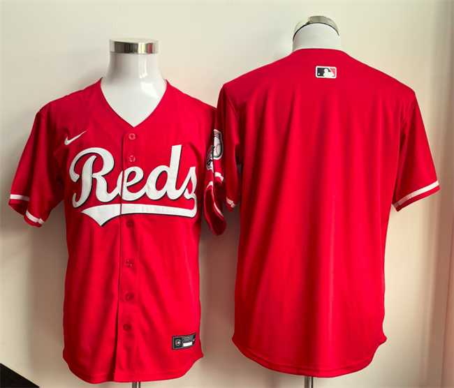 Men%27s Cincinnati Reds Blank Red Limited Stitched Jersey->cincinnati reds->MLB Jersey