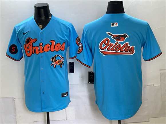 Mens Baltimore Orioles Team Big Logo Blue With Patch Vapor Premier Limited Stitched Jersey Dzhi->baltimore orioles->MLB Jersey