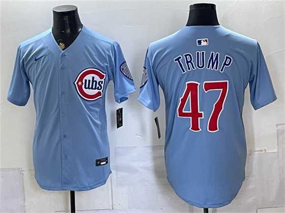 Men%27s Chicago Cubs #47 Trump Blue 2026 2nd Alternate Limited Stitched Jersey->boston red sox->MLB Jersey