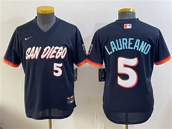 Youth San Diego Padres #5 Ramon Laureano Obsidian 2026 City Connect Stadium Stitched Jersey->mlb youth jerseys->MLB Jersey