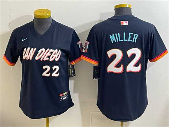Youth San Diego Padres #22 Mason Miller Obsidian 2026 City Connect Stadium Stitched Jersey->mlb youth jerseys->MLB Jersey