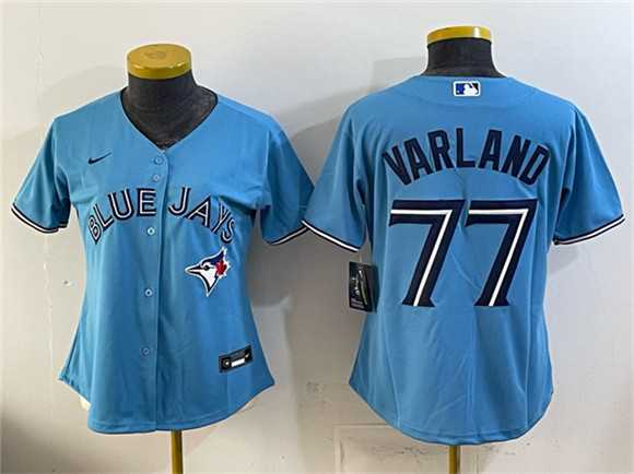 Youth Toronto Blue Jays #77 Louis Varland Blue Stitched Jersey->mlb youth jerseys->MLB Jersey