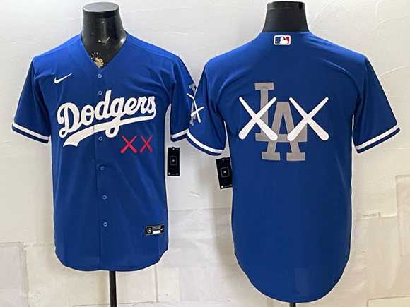 Men%27s Los Angeles Dodgers Blue Vapor Premier Limited Stitched Jersey Dzhi->los angeles dodgers->MLB Jersey